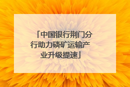 中国银行荆门分行助力磷矿运输产业升级提速